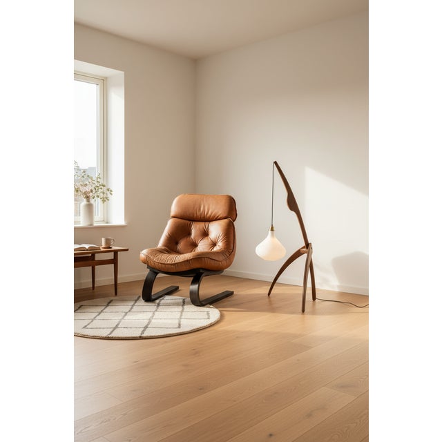 Mid-Century Danish Praying Mantis Floor Lamp in the style of Rispal, 1960 For Sale - Image 10 of 15