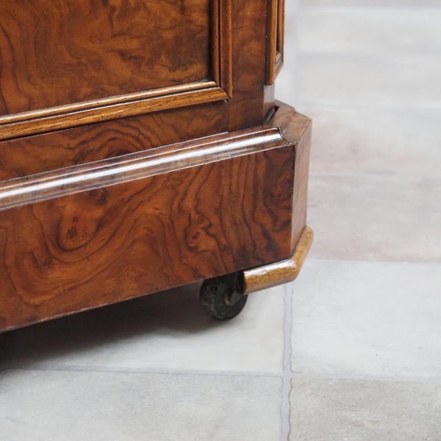 Antique Louis Philippe Washstand with Marble Top and Folding Mirror, 1860 For Sale - Image 18 of 18
