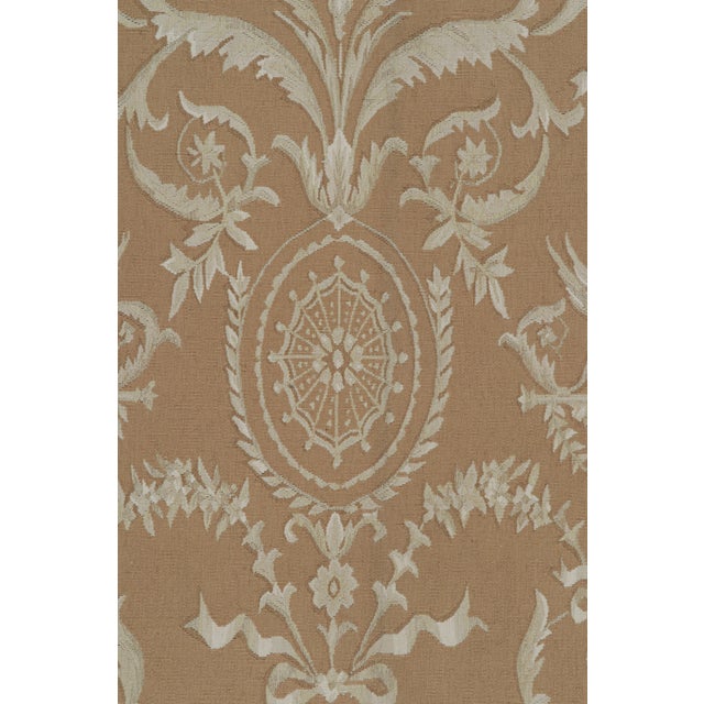 Traditional Rug & Kilim’s Aubusson Style Flatweave Rug in Brown With Beige Floral Patterns For Sale - Image 3 of 7
