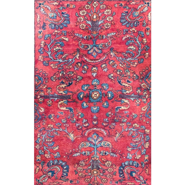 Early 20th Century Early 20th Century Persian Lilihan Rug For Sale - Image 5 of 15