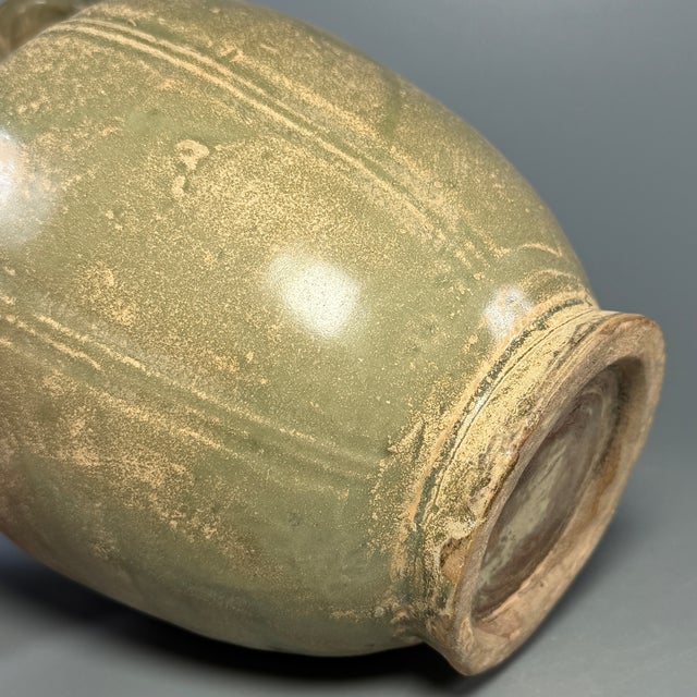 Ntique Chinese Celadon Ewer, Collectible Ceramic For Sale - Image 6 of 7