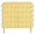 Butter Yellow 90-Sphere Murano Glass Cabinet with Brass Legs from Justfurnituress SRL For Sale - Image 9 of 9