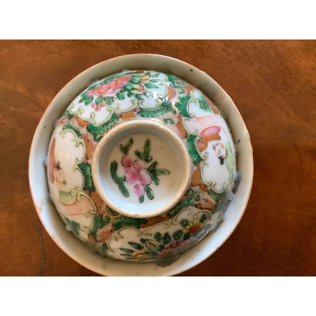 Antique Late 19th Century Rose Medallion China Candle Holder For Sale In Tampa - Image 6 of 7