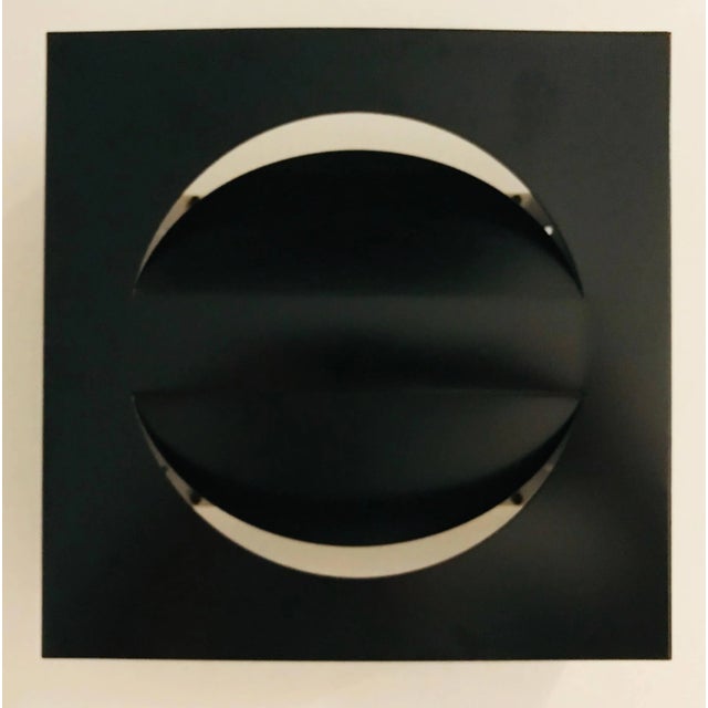 1960s Mid-Century Dutch RAAK Signal Black Wall Lights Sconces - a Pair For Sale - Image 9 of 10