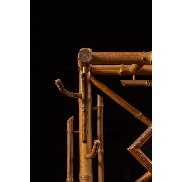 Wood Late 19th Century Bamboo Hall Tree For Sale - Image 7 of 8