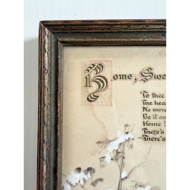 Beautiful original painting in an antique frame. Signed by one M.F.B.