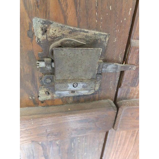 Wall Panel in Chestnut with Carvings on the Front For Sale - Image 11 of 14