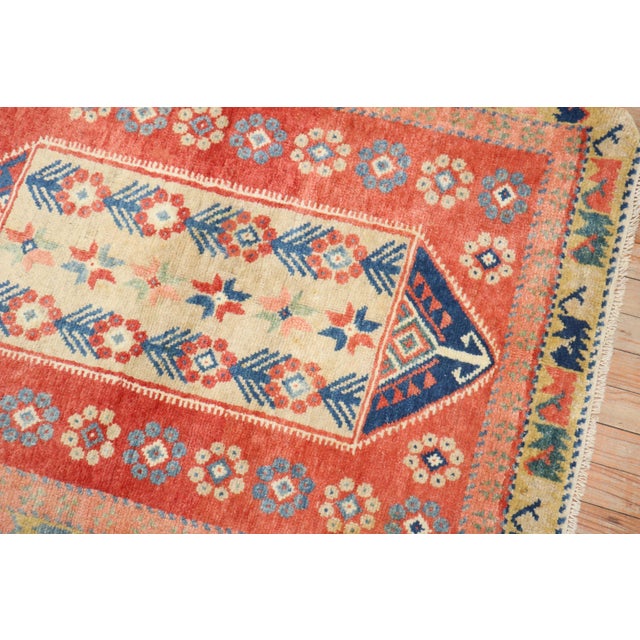 mid-20th century Turkish Anatolian square-size rug Details rug no. j3667 size 3' 4" x 4' 3" (102 x 130 cm)
