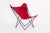 Vintage Mid Century Red Butterfly Canvas and Metal Chair by Knoll, 1970s For Sale In Detroit - Image 6 of 10