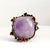 1970s Vintage-Inspired Amethyst & Rhodolite Garnet Statement Ring | Sterling Silver Blackened & Gold Vermeil | Organic Branch Design | Size 6.75 For Sale - Image 5 of 11