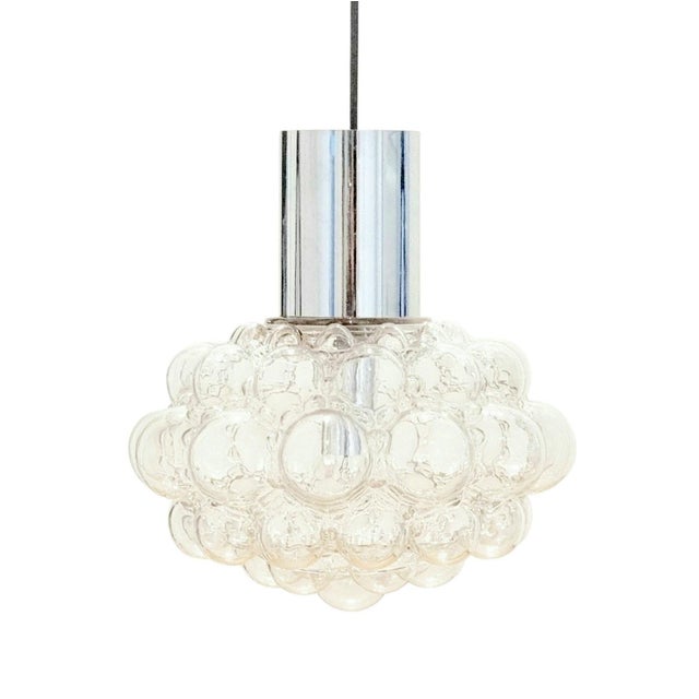 Large Mid-Century Bubble Glass Pendant Light by Helena Tynell for Limburg, Germany, 1960s For Sale - Image 10 of 10
