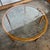 Mid-Century Living Room Table in Cherrywood & Glass Top For Sale - Image 9 of 10