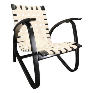 Vintage Bentwood Lounge Chair by Jan Vanek, Czechoslovakia, 1960s For Sale