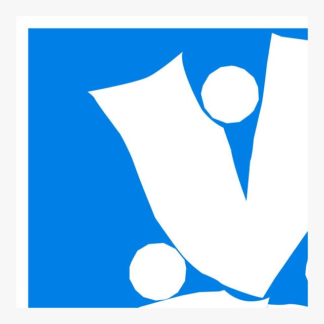 Tulip in White and Cobalt Fine Art Print 18" X 24" by Liz Roache For Sale - Image 4 of 6