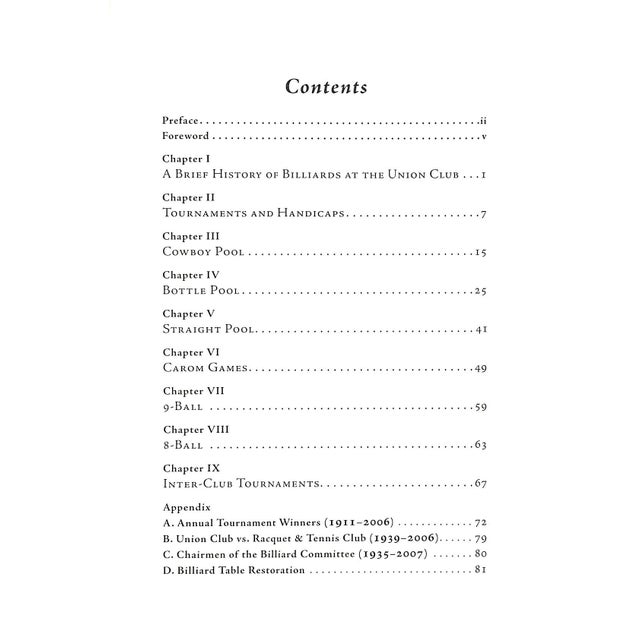 BRAY, Michael D. [83] pp. Published by The Billiard Committee 2007 Of the three hundred copies published for present &...