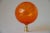 Handblown Glass Lamp Finial on Brass Hardware - Orange For Sale - Image 4 of 4