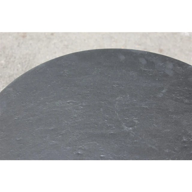 Mid-Century Italian Mahogany and Brass Coffee Table, 1950s For Sale - Image 4 of 11