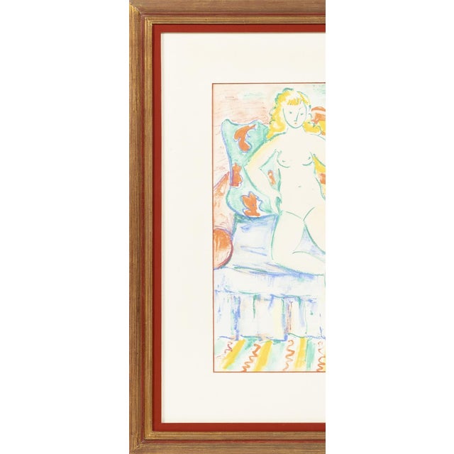Modern Júlio Reis Pereira, Nude Composition, 1968, Watercolor For Sale - Image 3 of 8