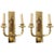 Metal Bespoke Nickel-Plated Two Arms Sconces - a Pair For Sale - Image 7 of 7