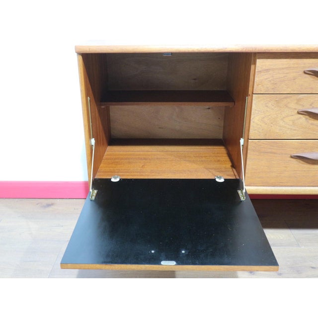 Mid Century Modern Vintage Teak Credenza Sideboard by Austinsuite Wide For Sale - Image 11 of 15