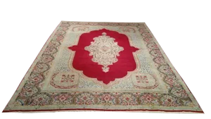 Vintage Persian Kerman Rug - 9x12