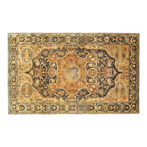 Antique Ferahan Sarouk Oriental Rug, in Small Size, with a Central Medallion
