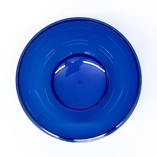 Mid 20th Century 1970s Cobalt Acrylic Mixing Bowl by Gunnar Cyren for Dansk For Sale - Image 5 of 9