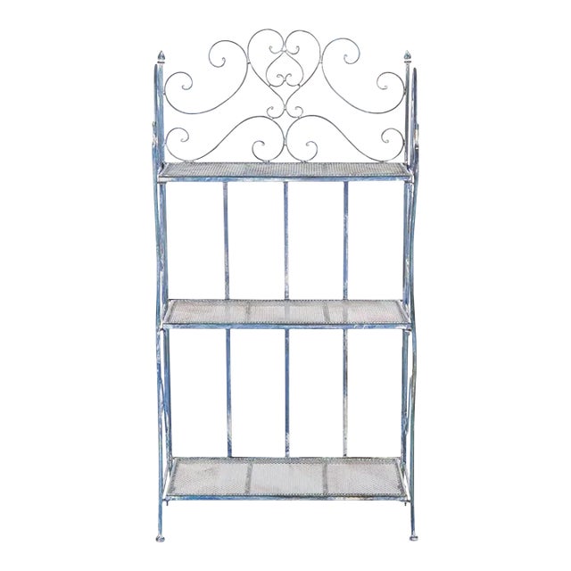 Torus 3-Tier Shelf - Mossy Blue For Sale