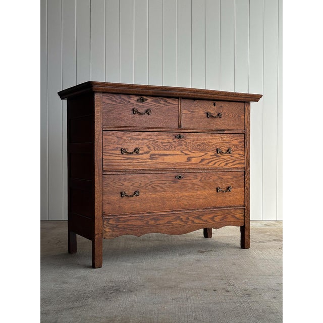 Late 19th Century Antique Oak Chest of Drawers, Late 19th Century For Sale - Image 5 of 15