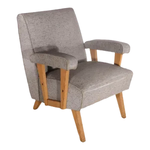 Mid Century Lounge Club Chair in Original Textured Vinyl Upholstery