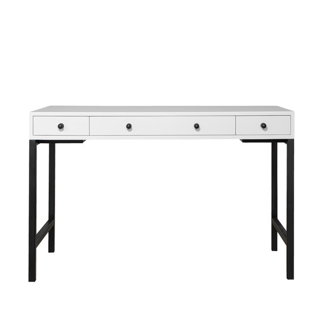 David Francis Maple Writing Desk - White For Sale - Image 4 of 8