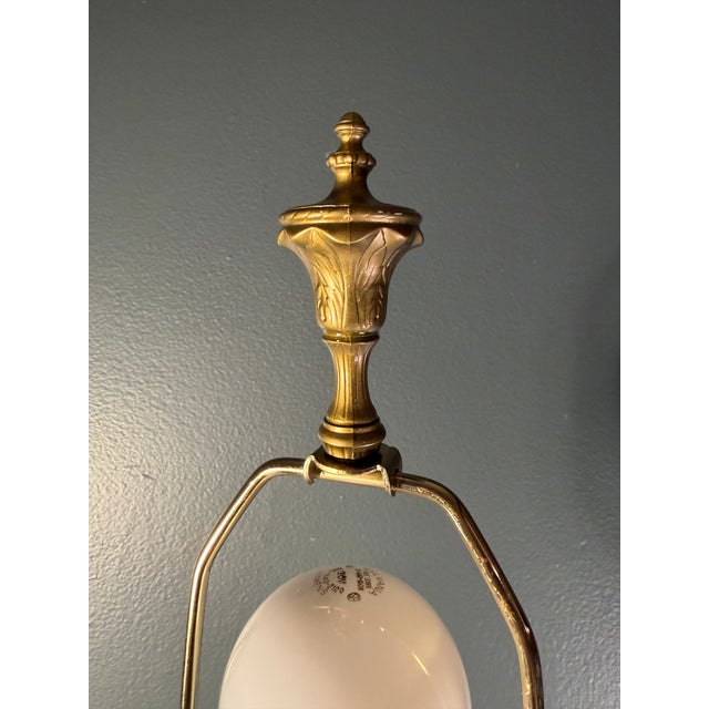Vintage Loevsky & Loevsky Hollywood Regency Crystal Hanging Pendant Table Lamp For Sale - Image 9 of 18