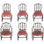 19th Century English Hepplewhite Style Mahogany Upholstered Seat Dining Chairs - Set of 6 For Sale - Image 13 of 13