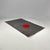 Italian postmodern rectangular grey felt rug red circle Riccardo Fattori, 2000s Rectangular felt rug. The upper part is...