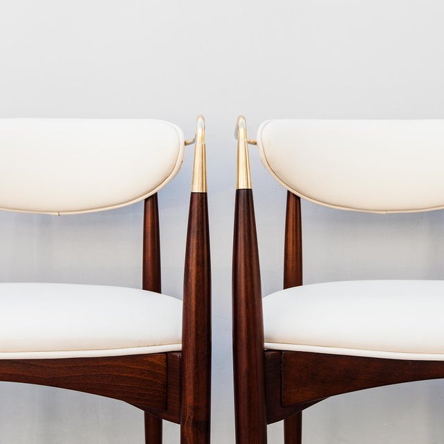 Restored “Viscount” Chairs by Dan Johnson for Selig, Denmark 1950s - Set of 4 For Sale - Image 15 of 18