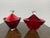 Red Bohemia Crystal Lidded Geometric Bowls, Pair For Sale - Image 8 of 12