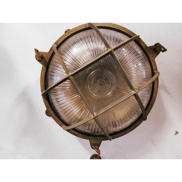 Vintage Navy Sconce For Sale - Image 4 of 8