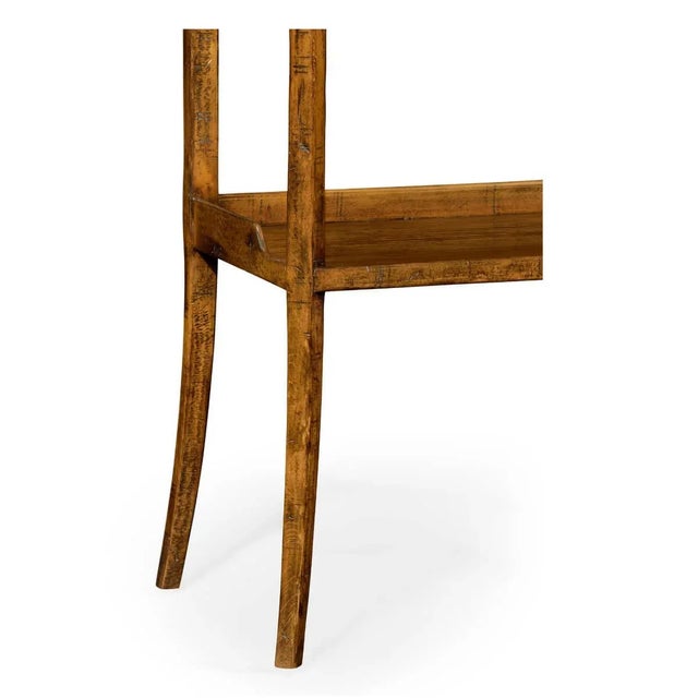 French Country Rustic Country Walnut Etagere For Sale - Image 3 of 7
