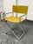 Traditional Director Style Yellow Armchair, Vintage For Sale - Image 3 of 12