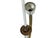 Metal Vintage Italian Brass and Chrome Plated Metal Pendant Lamp, 1940s For Sale - Image 7 of 10