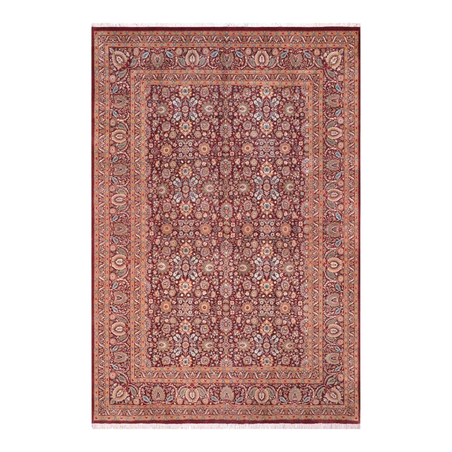 Heritage Pak-Persian Aubergine/Beige Wool Rug - 10'0'' X 14'4'' For Sale