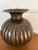 Egidio Casagrande Hammered Brass Ribbed “Pumpkin Form” Vase, Signed Italy Mid Century Modern For Sale - Image 4 of 11