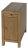 Nora 12 in. W Rectangular Wood 1 Door Narrow End Table with Pull-Out Tray, Light Natural For Sale