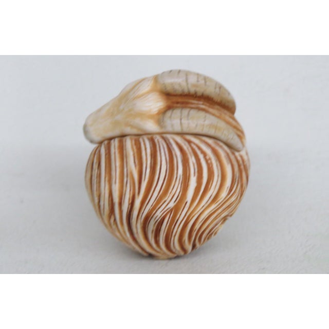Late 20th Century Harmony Kingdom Roly Poly Gleason Goat Ram Box Figurine With Original Box 5123b For Sale - Image 5 of 17