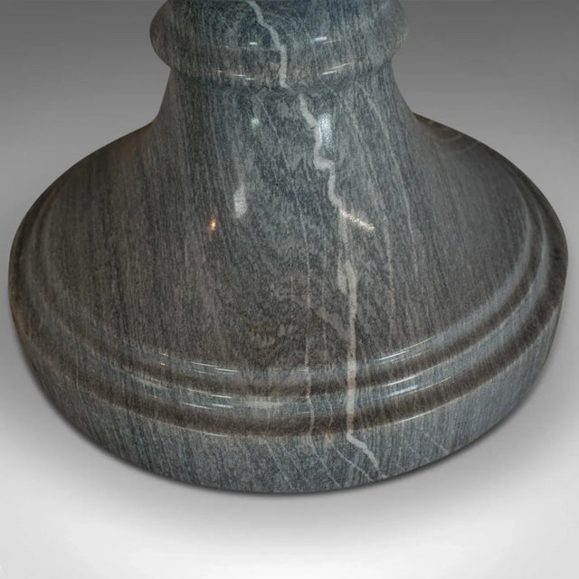 English Late 20th Century Striata Marble Decorative Vase Baluster Urn For Sale - Image 3 of 13