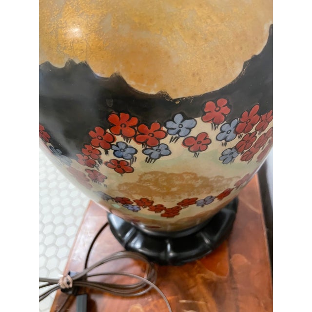 1960's Marbro Japanese Pottery Lamp For Sale In Los Angeles - Image 6 of 9