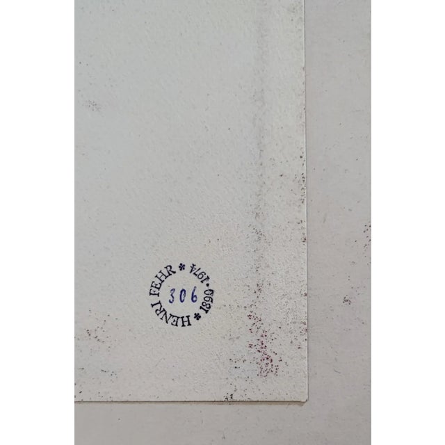 Henri Fehr, Jeune femme et Cupidon, Pencil on Tracing Paper For Sale - Image 10 of 11