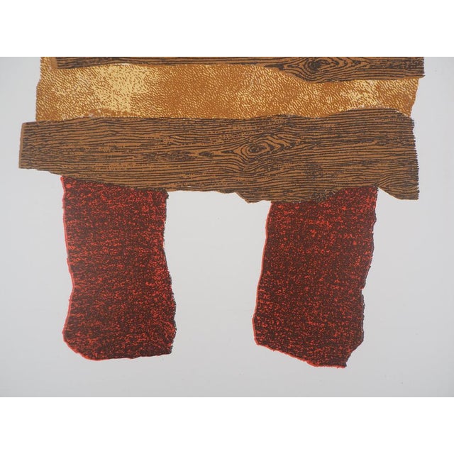 Modern Enrico Baj, Abstraction, Lithograph For Sale - Image 3 of 5