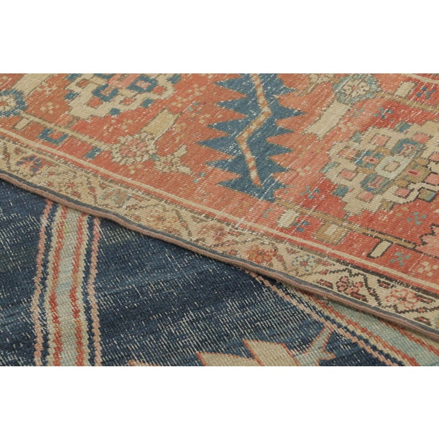 Textile Antique Bakshaish Tribal Rug in Colorful Geometric Medallion Design - Rug & Kilim For Sale - Image 7 of 7