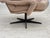 Metal Danish Swivel Armchair in Beige Furniture Fabric, 1970s For Sale - Image 7 of 18